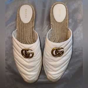 Gucci Calfskin Matelasse GG Marmont Espadrille